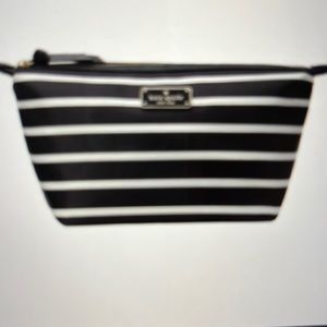 ❌SOLD❌Kate Spade makeup bag black and white striped